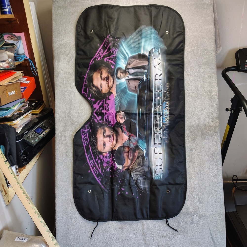 Supernatural Car Windshield Sunshade Dean Sam Castiel Impala Auto Sun Visor